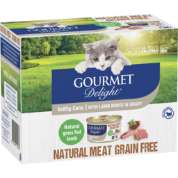 Photo of Gourmet Delight With Lamb Mince In Gravy Cat Food 85g X 6 Multi-Pack