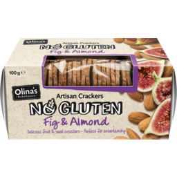 Photo of Olinas Crackers Gluten Free Fig & Almond 100g