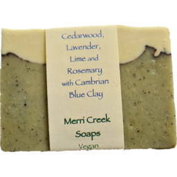 Photo of Merri Creek Soaps Soap Bar - Cedarwood, Lavender, Lime & Rosemary Blue Clay