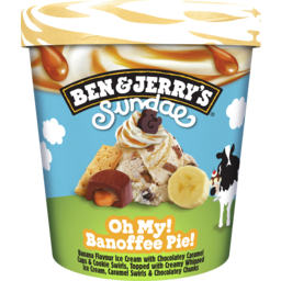 Photo of Ben & Jerrys Ice Cream Oh My! Banoffee Pie! Sundae