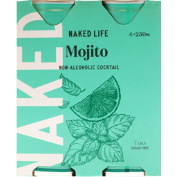 Photo of Naked Life Non-Alcoholic Mojito 4 Pack X 250ml