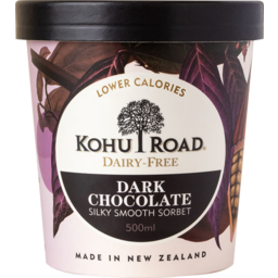 Photo of Kohu Road Gluten Free & Dairy Free Sorbet Dark Chocolate