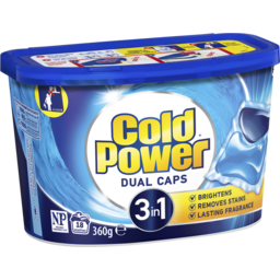 Photo of Cold Power Washing Laundry Detergent Dual Capsules 3 In 1, 18 Caps