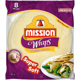 Photo of Mission Wraps Roasted Garlic 8 Pack