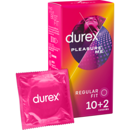 Photo of Durex Pleasure Me Latex Condoms Regular Fit, Pack Of 10+2 