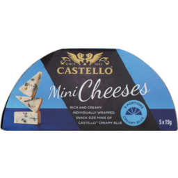 Photo of Castello Cheese Creamy Blue Minis 5 Pack X 19g