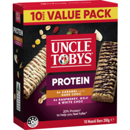 Photo of Uncle Tobys Protein Muesli Bars Variety Pack X10 350g
