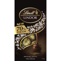 Photo of Lindt Lindor 70% Cocoa Chocolates Sharing Bag 123g