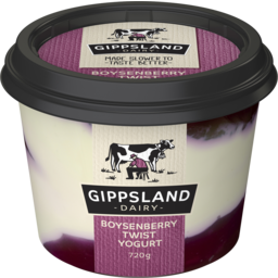 Photo of Gippsland Dairy Boysenberry Twist Yogurt 720g