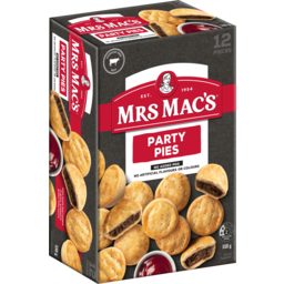 Photo of Mrs Macs Party Pies Beef 12pk