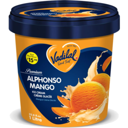 Photo of Vadilal Ice Cream - Alphonso Mango 1lt