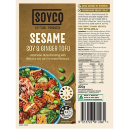 Photo of Soyco Sesame/Soy & Ginger Tofu