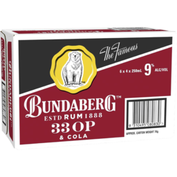 Photo of Bundaberg 33 OP Rum & Cola Cans
