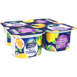Photo of Dairy Farmers Thick & Creamy Mango & Passionfruit Multipack Yoghurt 4x110g