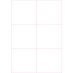 Photo of Shelf Talker, Plain, A4 6UP PORTRAIT (2x3), Pk 250, WITH Borders