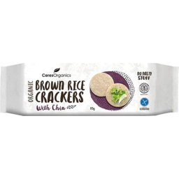 Photo of Ceres Organics Crackers - Brown Rice (Chia)