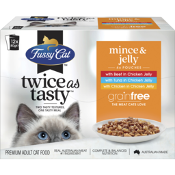 Photo of Fussy Cat Twice As Tasty Grain Free Mince & Jelly Wet Cat Food