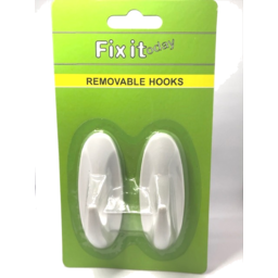 Photo of Fix It Removable Hooks Oval 2 Pack