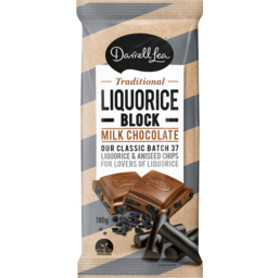 Photo of Darrell Lea Milk Chocolate Liquorice Block 180g