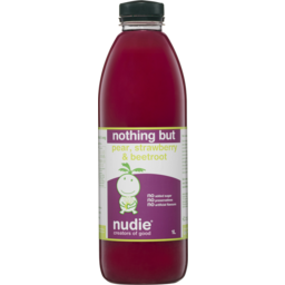 Photo of Nudie Nothing But Pear, Strawberry & Beetroot Juice 1l