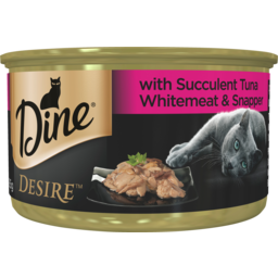 Photo of Dine Desire Grain Free Wet Cat Food Tuna Whitemeat & Snapper 85g 85gm