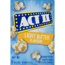 Photo of Act II Microwave Popcorn Light Butter 3 Pack
