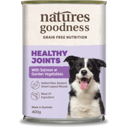 Photo of Natures Goodness Grain Free Healthy Joints With Salmon And Garden Vegetables Adult Wet Dog Food 400g 400g