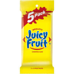 Photo of Wrig Juicy Fruit 10pce 5pk