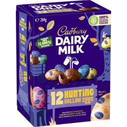 Photo of Cadbury Dairy Milk Hollow Hunting Eggs 204g