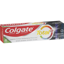 Photo of Colgate Total Charcoal Deep Clean Antibacterial Toothpaste 115g, Whole Mouth Health, Multi Benefit 115g