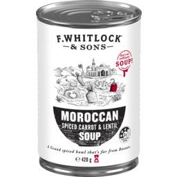 Photo of F. Whitlock & Sons® Moroccan Spiced Carrot & Lentil Soup 420g 420g