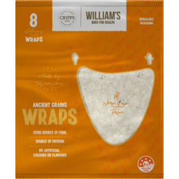 Photo of William's Wraps Antient Grains 8 Pack