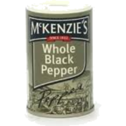 Photo of McKenzies Whole Black Pepper 50g