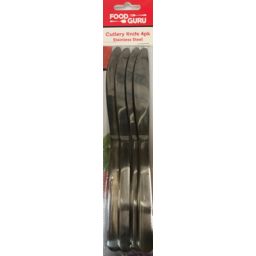 Photo of Food Guru Stainless Steel Cutlery Knife 4pk