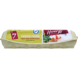 Photo of Henergy Eggs Cage Free Barn Grade 7 12 Pack