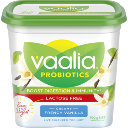 Photo of Vaalia Probiotic Yoghurt Lactose Free French Vanilla