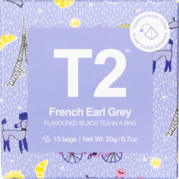Photo of T2 French Earl Grey Flavoured Black Tea Bag 10 Pack