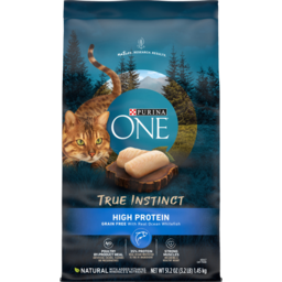 Photo of Purina One Cat Food Dry True Instinct Natural Grain Free Pet Food with Real Ocean White Fish 1.45kg 