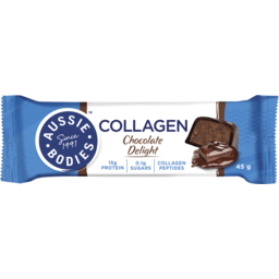 Photo of Aussie Bodies Collagen Protein Bar Chocolate Delight 45g