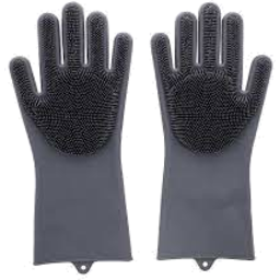 Photo of Household Gloves Grey-Black