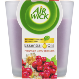 Photo of Air Wick Essential Oils Mountain Berry Blossom Candle