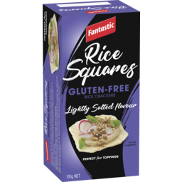 Photo of Fantastic Rice Squares Gluten-Free Rice Crackers Lihtly Salted 100g