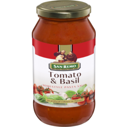 Photo of San Remo Pasta Sauce Tomato & Basil 500g
