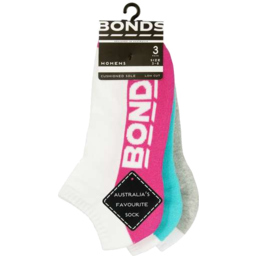 Photo of Bonds Womens Logo Low Cut 3pk (L7292u)