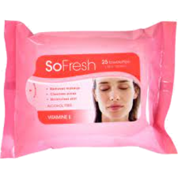 Photo of So Fresh Towelettes Vitamin E 25 Pack
