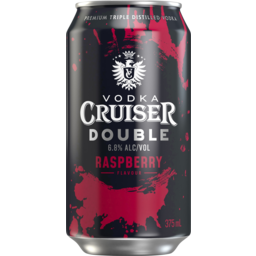 Photo of Vodka Cruiser Double Raspberry 6.8% 375ml Can 375ml