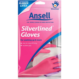 Photo of Ansell Pink Silverlined Small Gloves