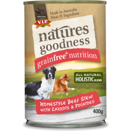 Photo of Natures Goodness Dog Food Home-Style Beef Stew With Carrots & Potatoes 400g