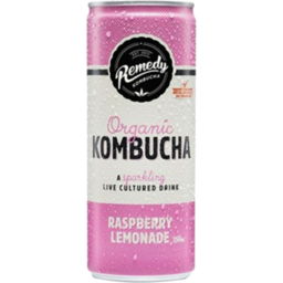 Photo of Remedy Organic Kombucha Raspberry Lemonade 250ml