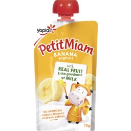 Photo of Yoplait Petit Miam Yoghurt Banana 70g Pouch